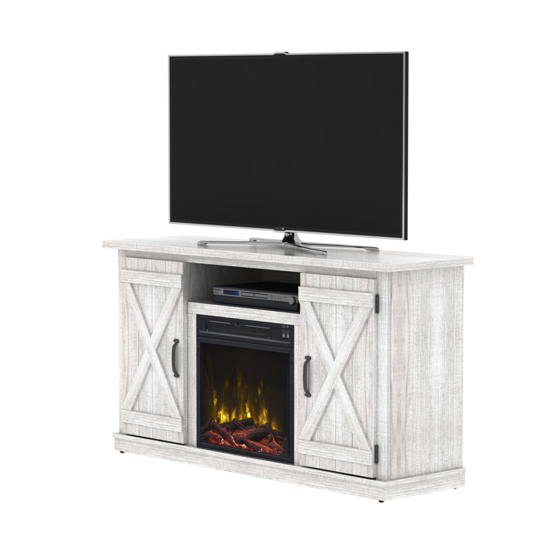 Laurel Foundry Modern Farmhouse Serein 48" TV Stand with Fireplace